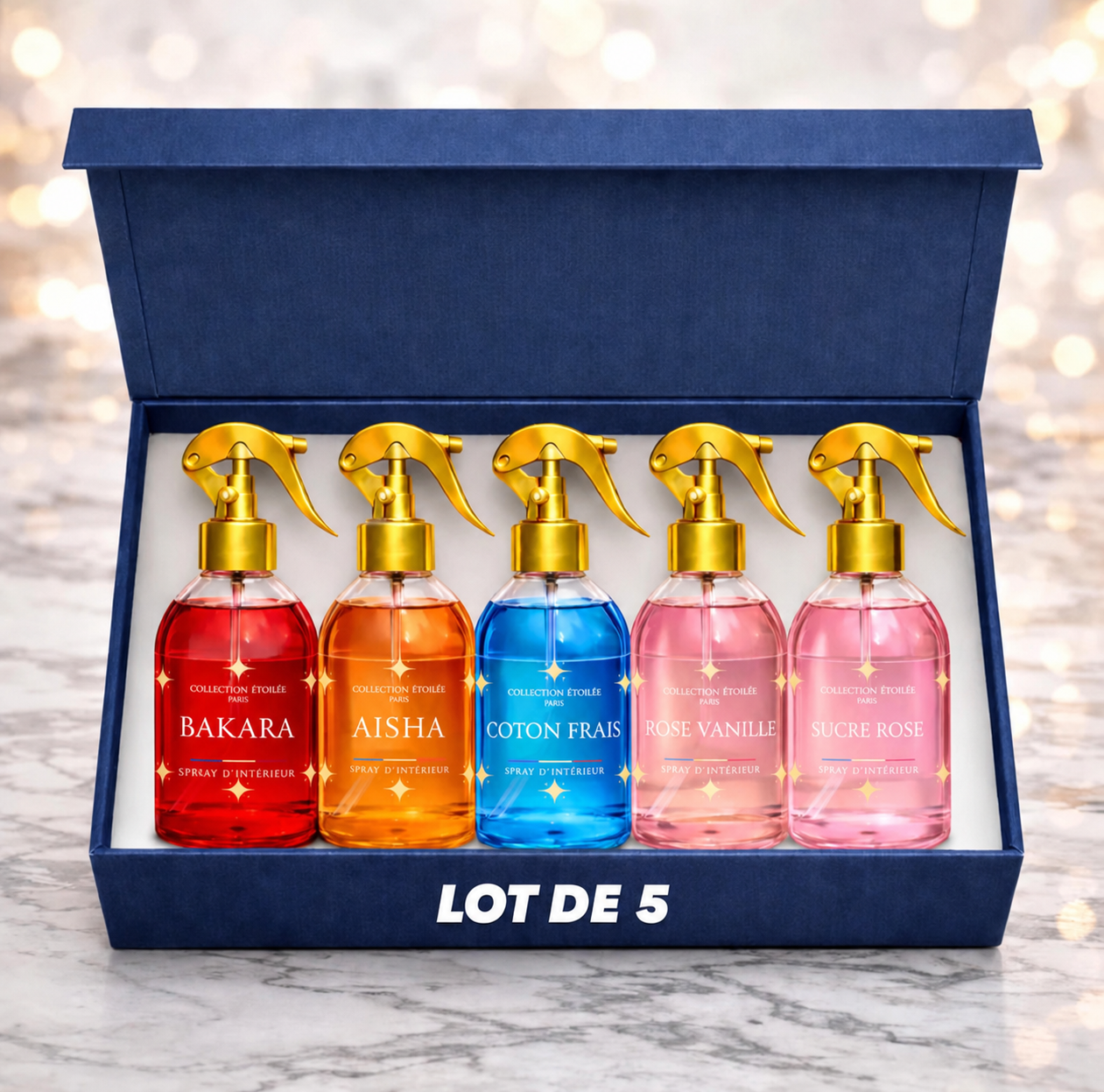 Lot de 5 sprays Collection étoilée
