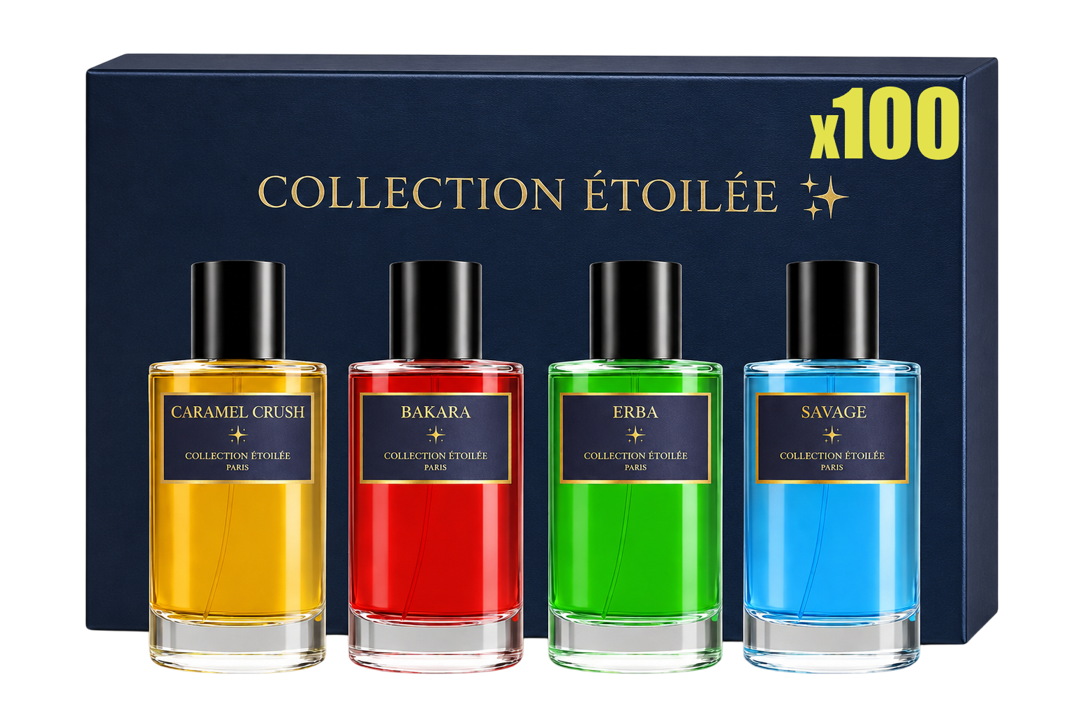 Lot de 100 parfums Collection étoilée ( 5.50€/ pièce )